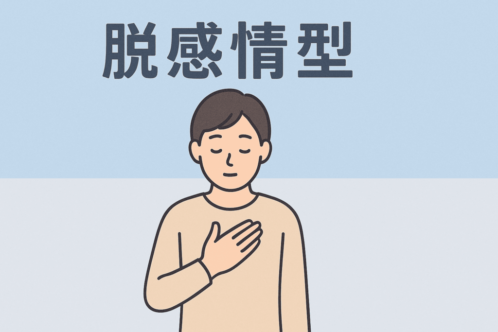 脱感情型のイメージイラスト